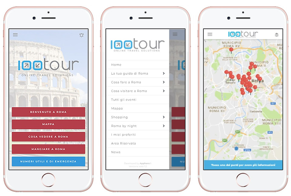 100tour app roma