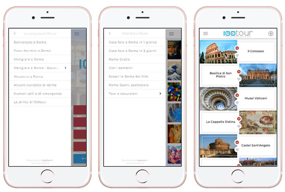 100tour app roma